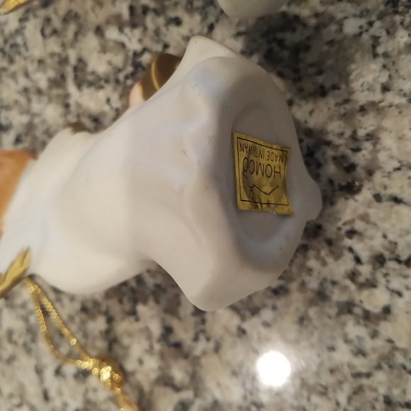 Pair of Retro Ceramic Angel Figurines/Tree Ornaments - Picture 6 of 7